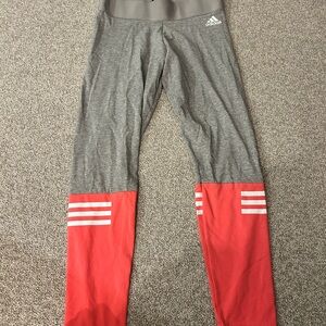 Adidas Leggings in Gray and Pink